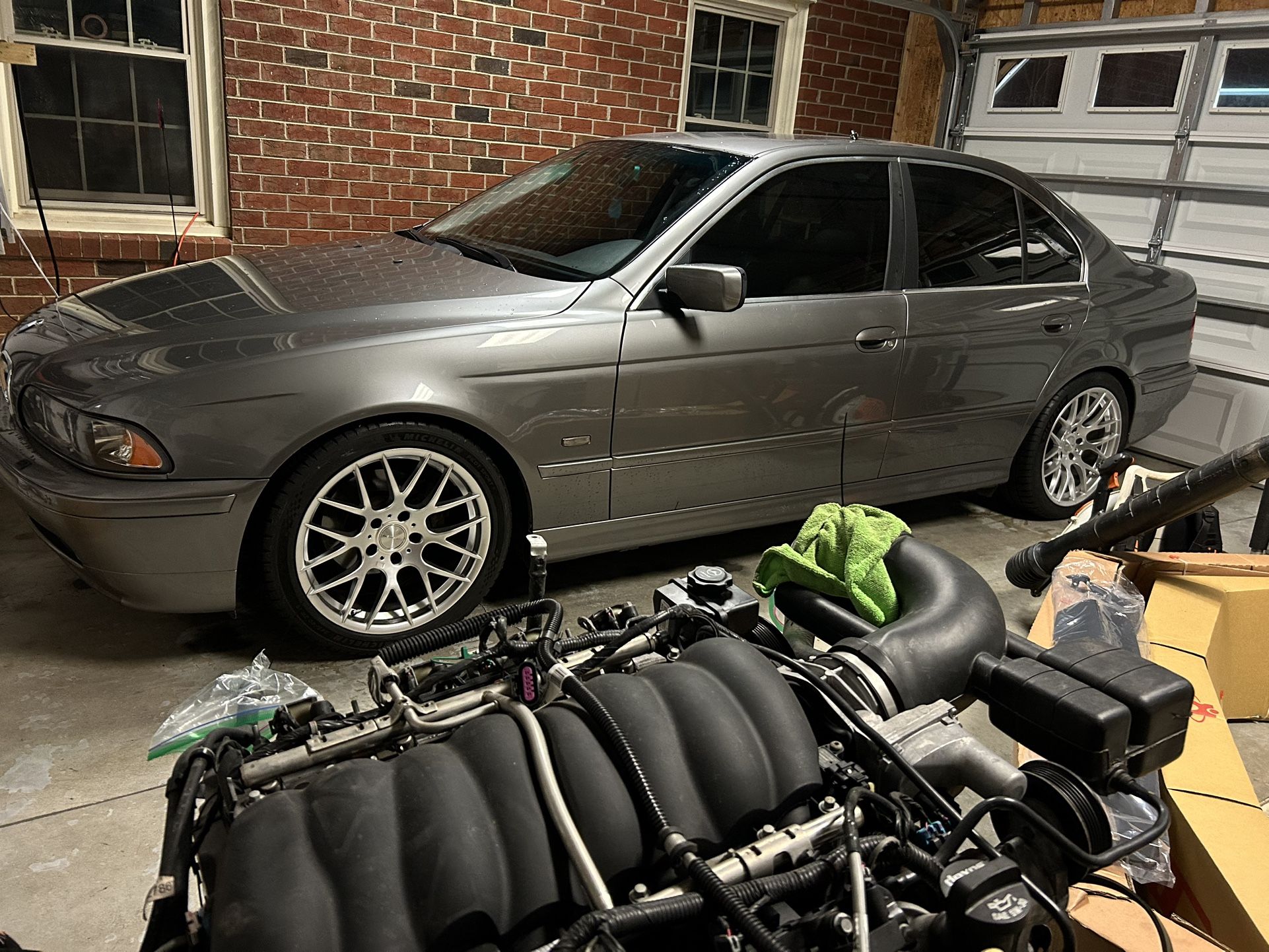2003 525i E39 Brembo 6 Piston Big Brake Kit Complete 