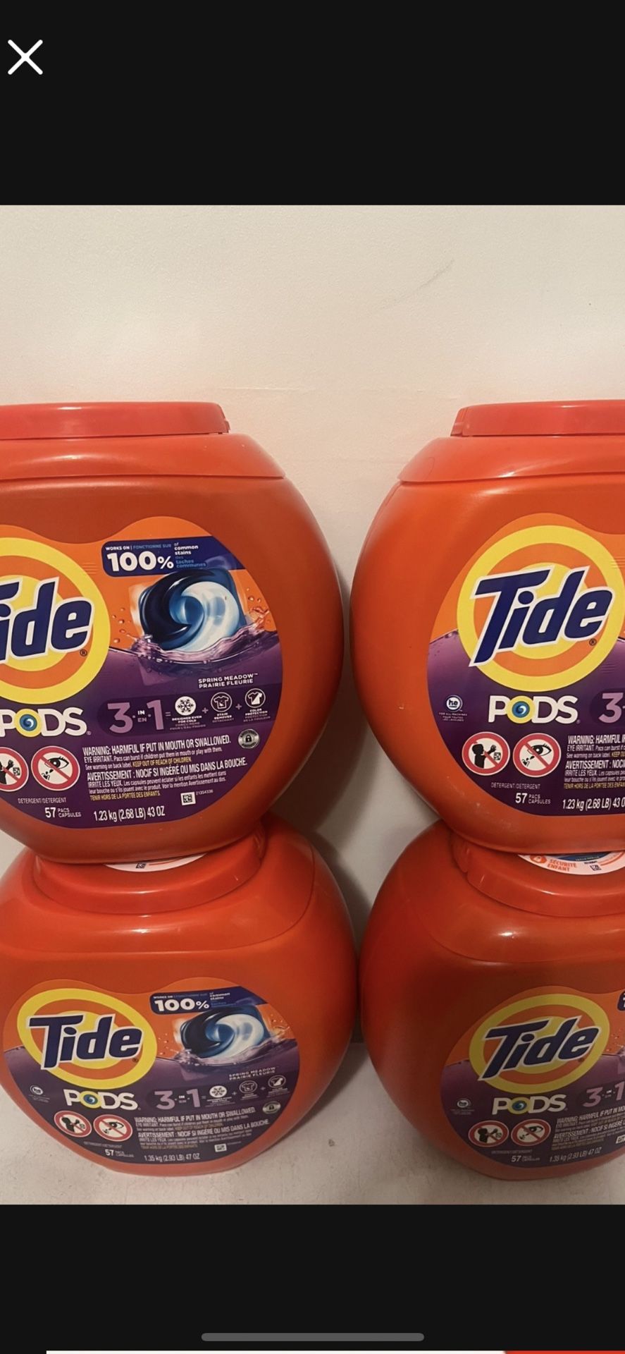 Tide Pods 57 Count 2/$28