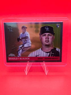 Topps 2025 Chrome Bradley Blalock RC Rookie #377 Colorado Rockies