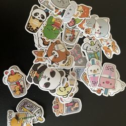 Cute Boba Stickers