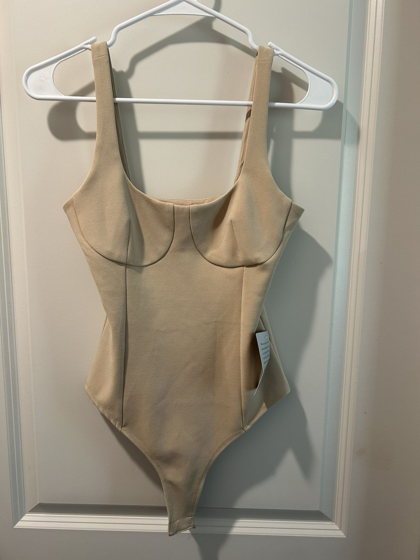 NWT! Tan WAYF Bravado cupped tank bodysuit-XS-Nordstrom