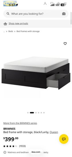 IKEA queen bed frame