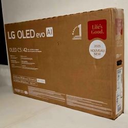 42 Inch Oled LG C5 Smart TV 4K UHD with 144 Hz refresh rate. New in the box.