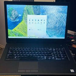 dell precission 7740 windows 11 pro 512gb ssd   32gb ram Quad core i5 9th gen