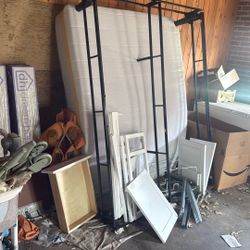 Slightly Damaged Mattress And Frame 