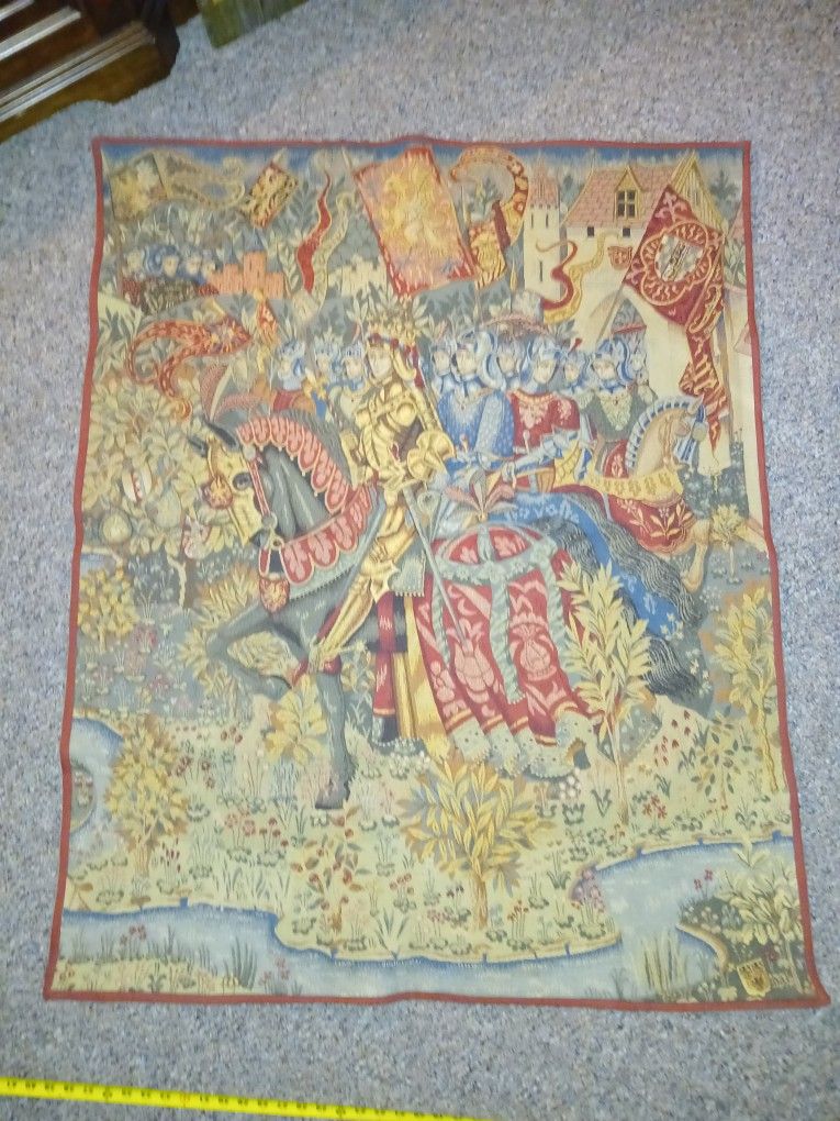 King Arthur Le Roi Arthur French Wall Tapestry