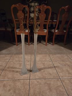 Tall Glass Decorative Vases