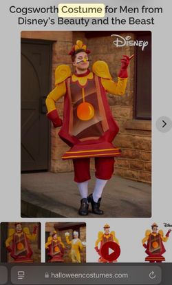 Cohsworth costume from Beauty and the Beast