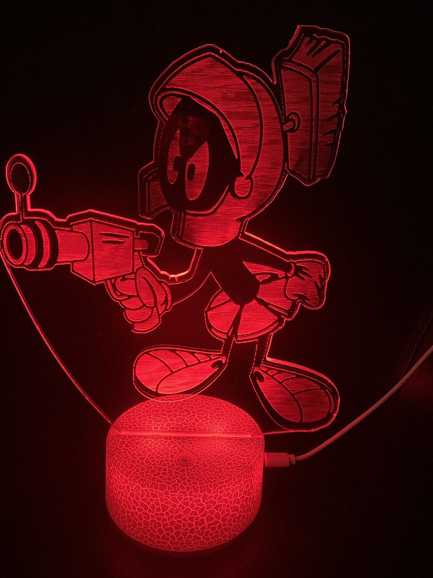 Beautiful Marvin The Martian 3d Lamp
