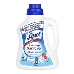 Lysol Laundry Sanitizing Liquid, Laundry Detergent Additive For Clothes And Linens, Eliminates Odor Causing Bacteria, Crisp Linen, 90Oz