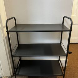 Metal Shoe Rack - Grey