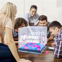 CTH Stupid Game,Games for Adults Party, Multiplayer Tabletop Game for Families to Play Indoor, Tabletop Ball Throwing Games for Kids, Parent-