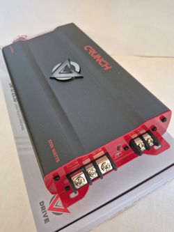 CRUNCH 3725 WATTS MONOBLOCK 1 OHM STABLE BUILT IN CROSSOVER WITH BASS CONTROL CAR AMPLIFIER