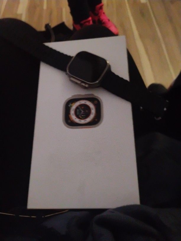 Apple ultra titanium watch