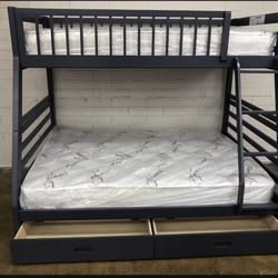 Bunk Bed Twin Over Full With Drawers And Matters