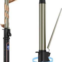 Brandnew Curling Iron, 1 Inch Curling Iron, Curling Wand for Long Short Hair, Manual Hair Curler with Tourmaline Ceramic Barrel, Dual Voltage (1 inch 