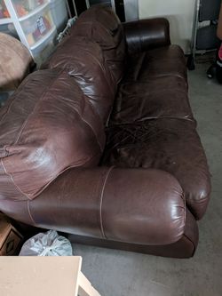 Vinyl sofa