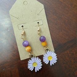 Cute Flower Earings Handmade 