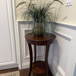 Real Wood Accent Table With Drawer