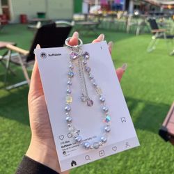 Sparkling Bow - Adorned Pearl Phone Charm