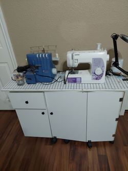 Sewing machine and stand