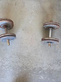Weight bench and weights