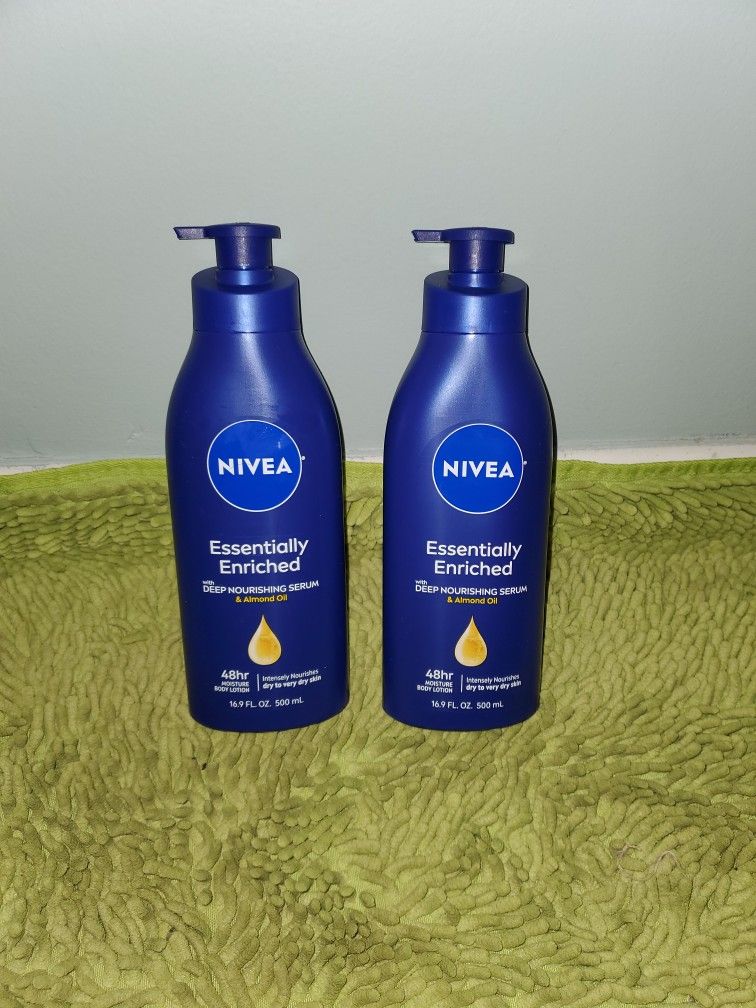 2 Nivea Body Lotion 16.9oz Essentially Enriched