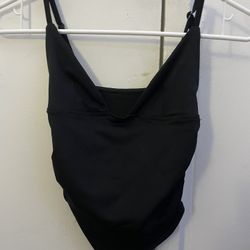 Skims Dupe Black Fitted Tank