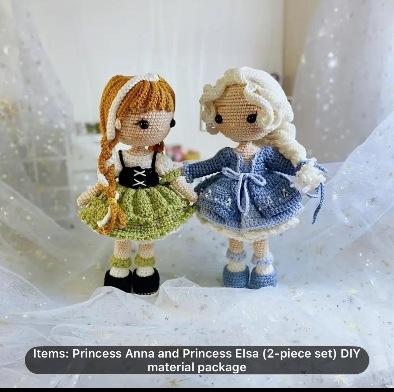 DIY Crochet Kit Anna and Elsa/Disney