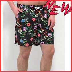New NWT Men’s M Zumiez Empyre Grom Floral Board Short Full Elastic 3 pockets