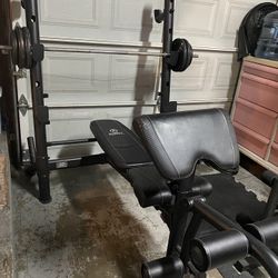 Bench Press , Arm Curl, And Squads