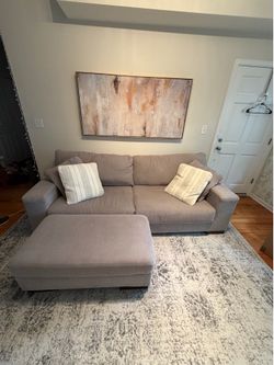 Couch with ottoman