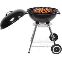 18 inch BBQ Charcoal Grill, Outdoor Portable Kettle Barbecue Grill with Stand