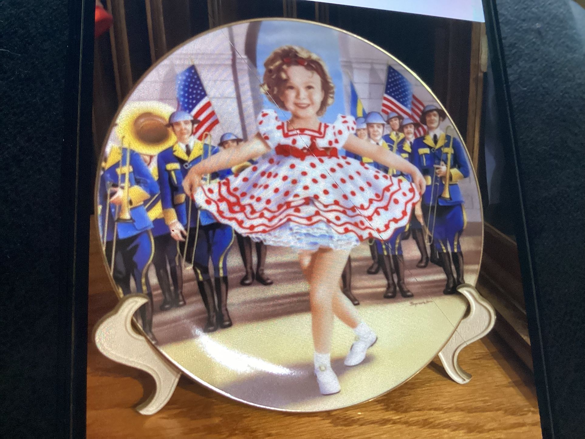 Shirley Temple Plate! Stand Up And Cheer!