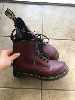 Dr. Marten's Burgundy Boots 9