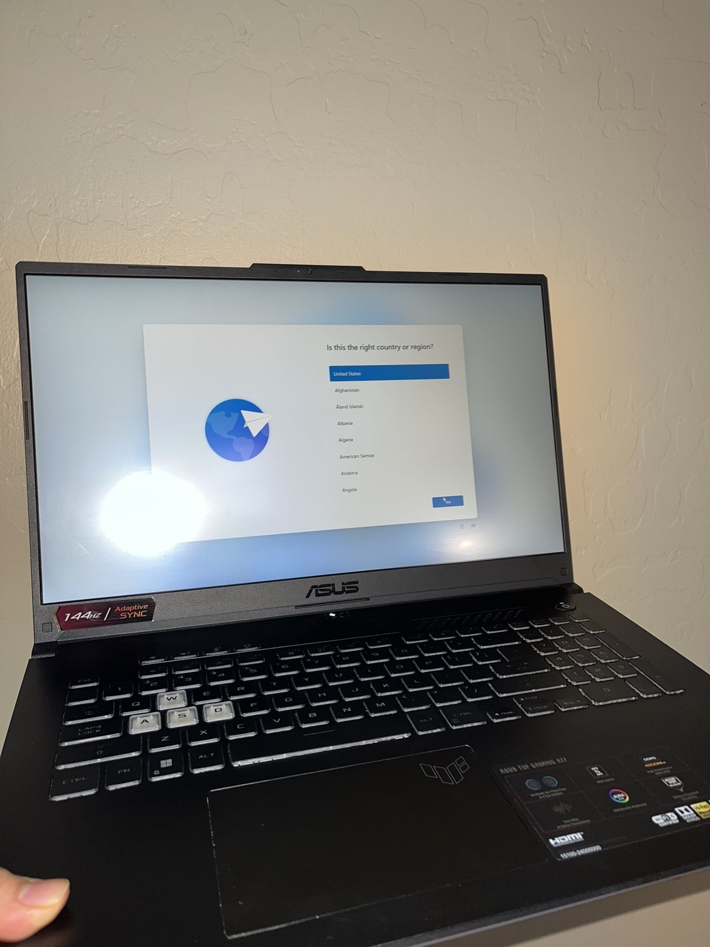 ASUS TUF Gaming A17 Gaming Laptop 17.3in AMD Ryzen 7 6800H, Geforce RTX 3050Ti 16GB DDR5