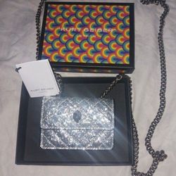  Kurt geiger Mini London silver purse 