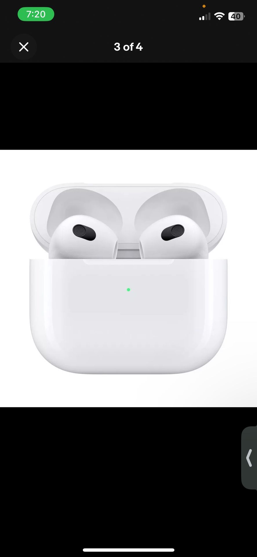 Apple AirPod ( 3rd generation) With Magsafe Wireless Charging Case