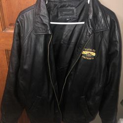 Mens lambskin Leather Jacket Size Xl