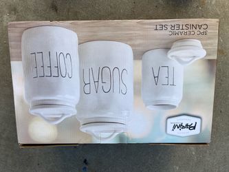 Ceramic canister set 3pcs