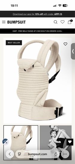 Bumpsuit baby carrier