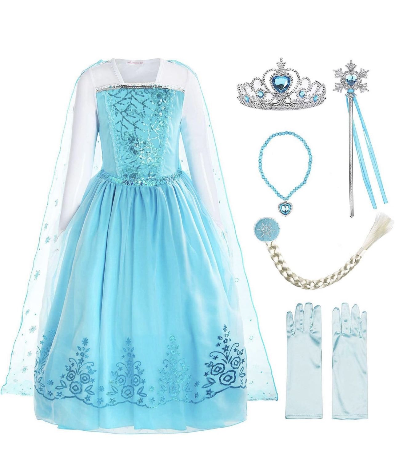 5-6 Frozen Dress With Accessories
