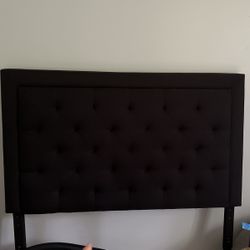Black Fabric Headboard (full)