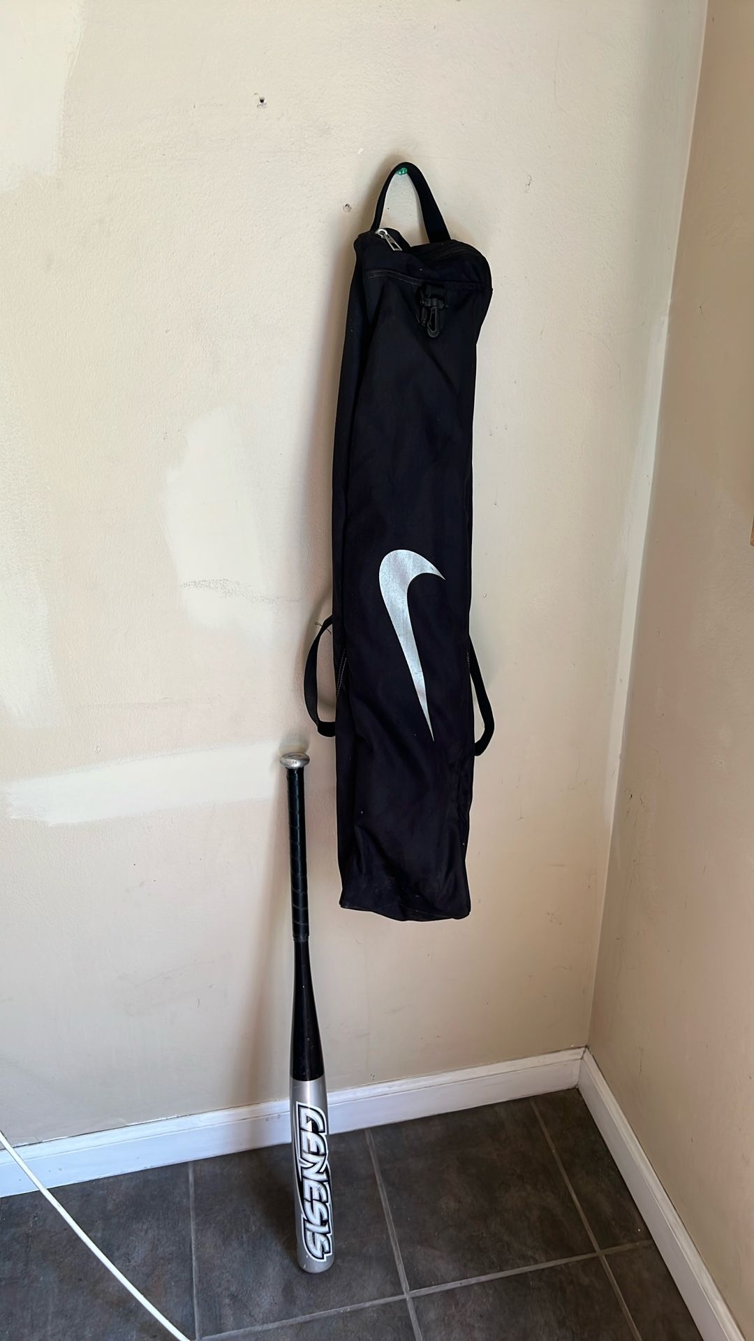 Baseball Duffle Bag & Bat