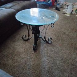 Single Coffee Side Glass Table 
