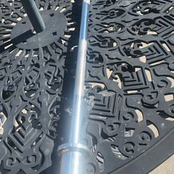 Nisorpa 4Ft Weight Lifting Bar Standard Straight Barbell Bars ,Chrome barbell Bar with 2 inch