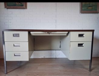 Metal industrial executive desk delivery