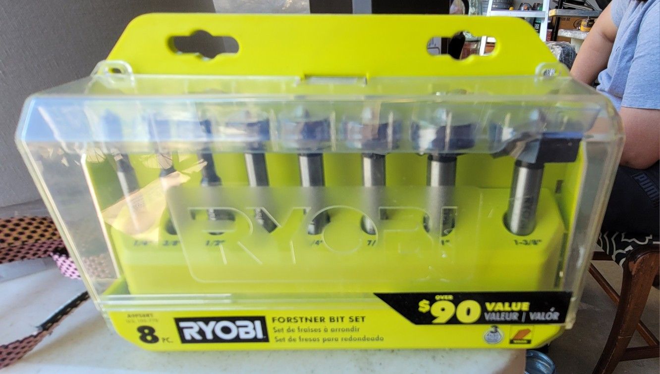 Ryobi Forstner Bit Set 8pc