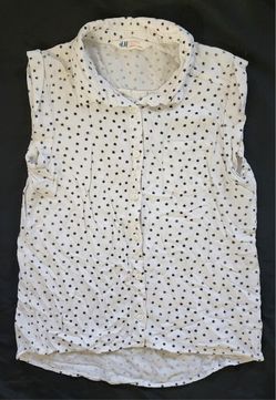 Youth Sz 11-12 H&M white button up tank