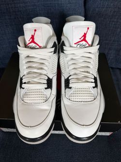 Nike Jordan 4 Retro OG Mid White Cement SIZE 13 MEN ***PRE-OWNED***